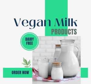 Vegan milk products