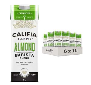  Califia Farms Unsweetened Almond Barista Blend 6 x 1L