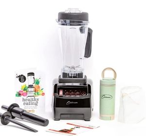 OPTIMUM 9200A (2nd Gen) 2.611 Watt High Speed Multifunction Vortex Blender 2L BPA-Free Multipurpose Jug for Wet/Dry Ingredients Stainless Steel Hammer Forged Blade Assembly (Black)