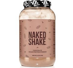 Naked Shake - Chocolate Protein Powder - Plant Based Protein Shake from US & Canadian Farms with MCT Oil, Gluten-Free, Soy-Free, No GMOs or Artificial Sweeteners - 30 Servings