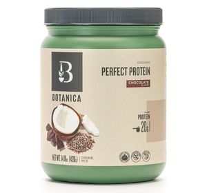 Botanica Organic Plant Based Protein Powder, Chocolate (10 Servings, 420g), Vegan Protein, Low Net Carbs - No Dairy, Gluten, Soy, Stevia or Added Sugar - Premium Whole Food Ingredients with BCAAs