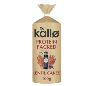 Kallo Protein Packed Lentil Cakes, Low Fat Healthy Snacks
