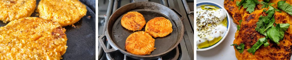 SWEET POTATO & AMARANTH FRITTERS