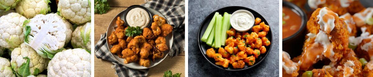 vegan cauliflower buffalo wings
